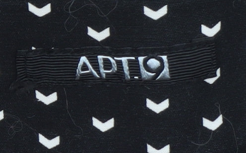 APT.9 Women’s Black Geometric Cropped Trousers Size 20 Plus