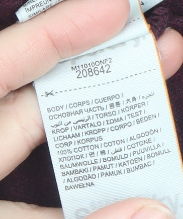 Superdry Men's Red Long Sleeve Polo Shirt 2XL Cotton Casual