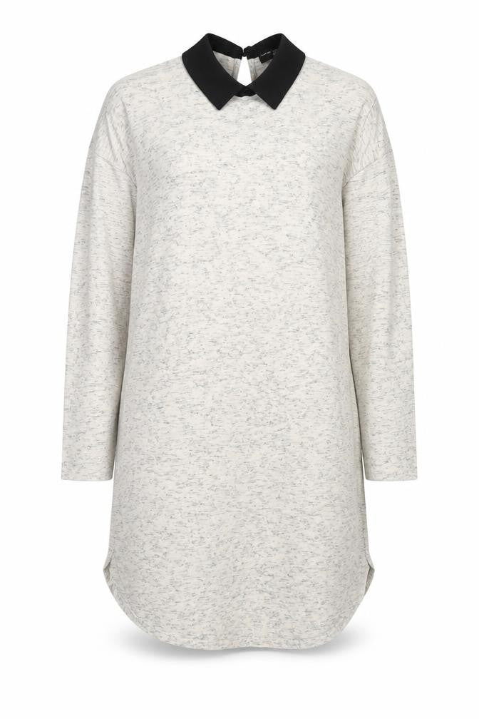 Wear On Collection Women's Grey Collared Shift Dress Size 14