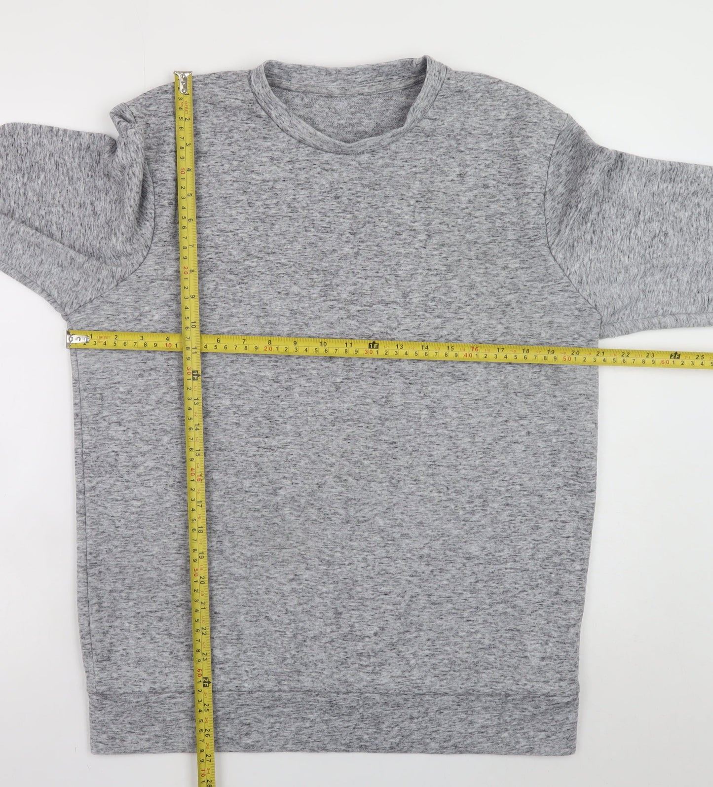 Jack & Jones Men’s Grey L Pullover Sweatshirt Crew Neck