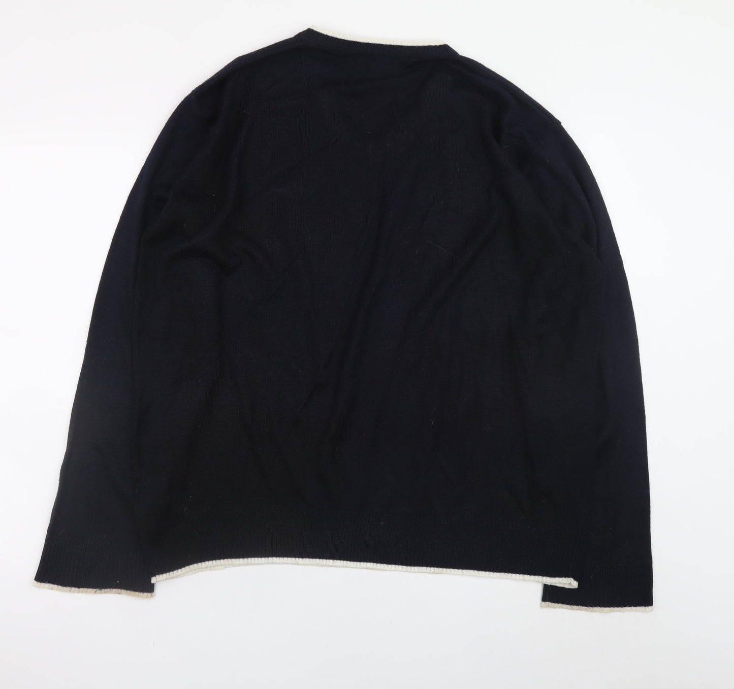 Slazenger Men's Black V-Neck Acrylic Golf Jumper M