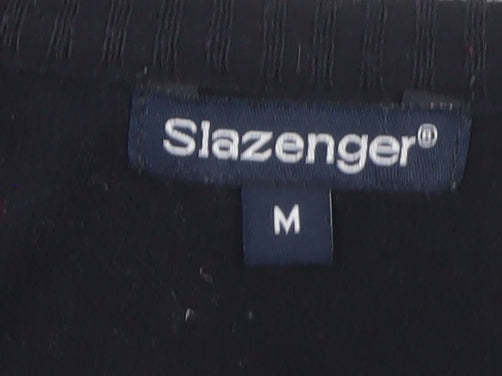 Slazenger Men's Black V-Neck Acrylic Golf Jumper M