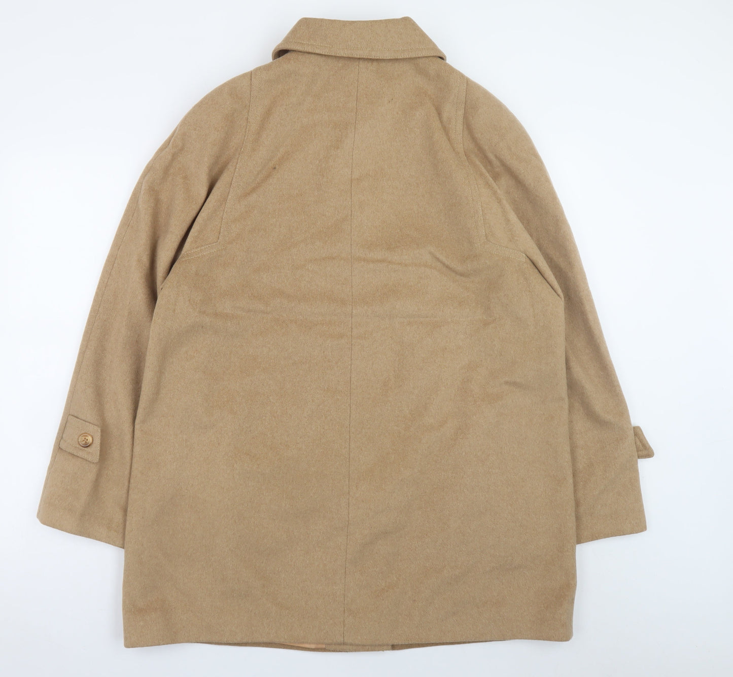 Lampert London Women's Beige Cashmere Wool Overcoat UK 16 Classic Style