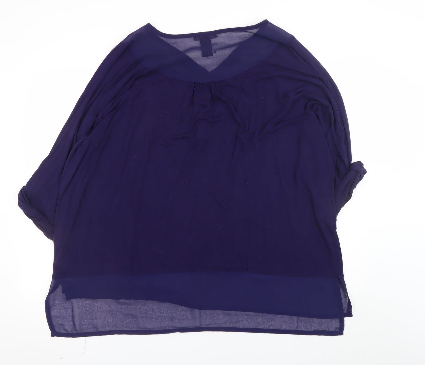 Design History Women's Purple Plus Size 24 Tunic Blouse