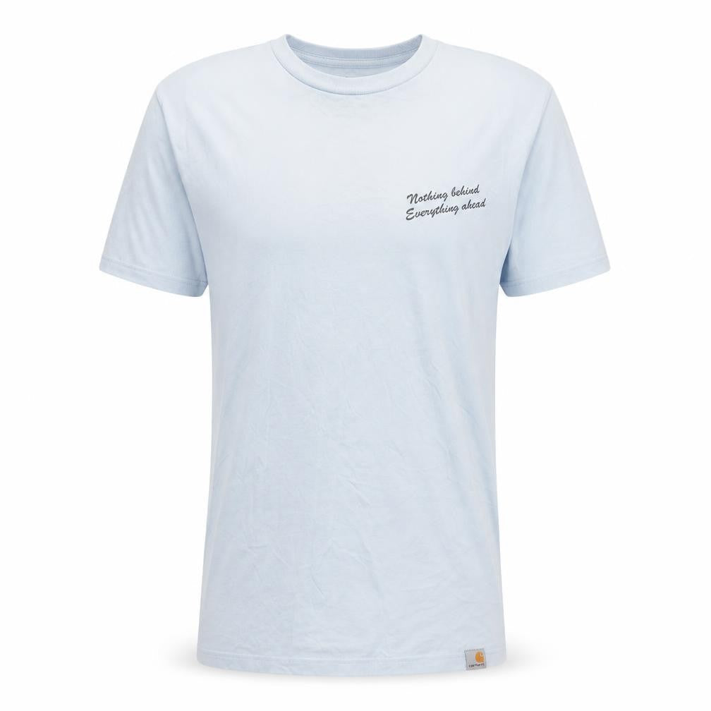 Carhartt Blue Unisex Adults Small Graphic Short Sleeve Cotton T-Shirt