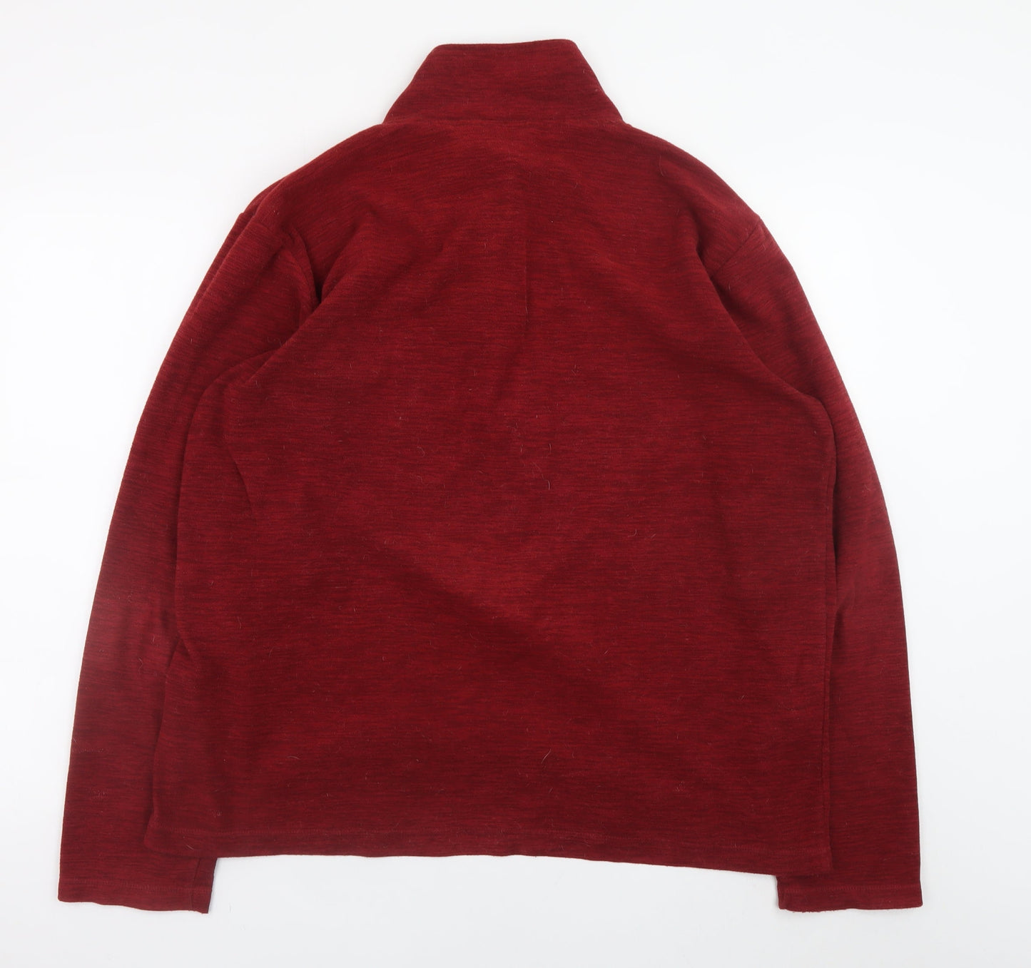 Hi Gear Men's Red XL 1/4 Zip Fleece Jacket Outdoor Hiking Top