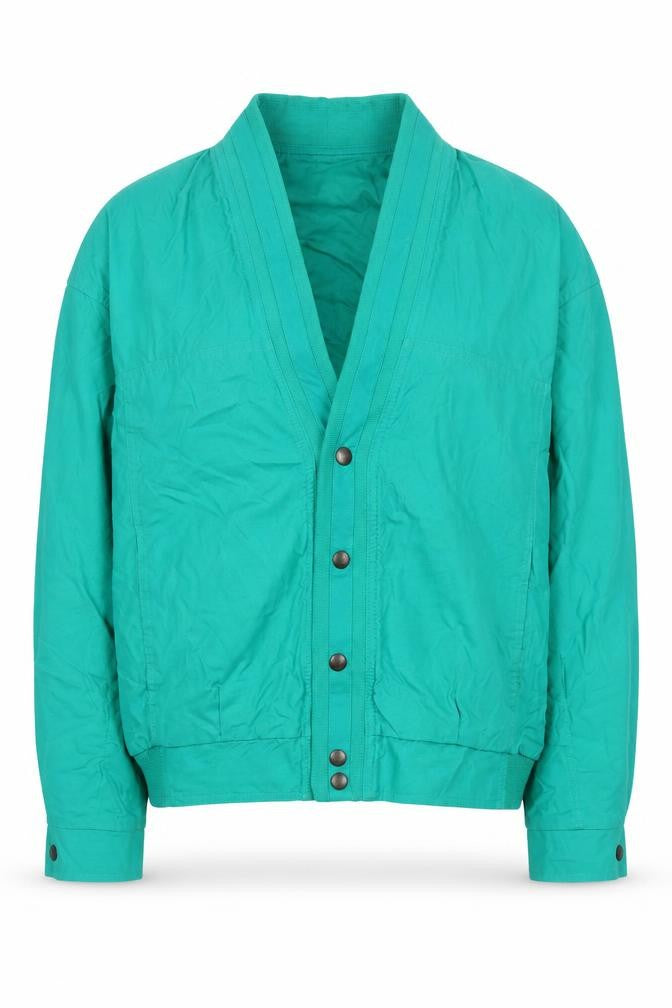 Marks & Spencer Womens Green Cotton Bomber Jacket Size S