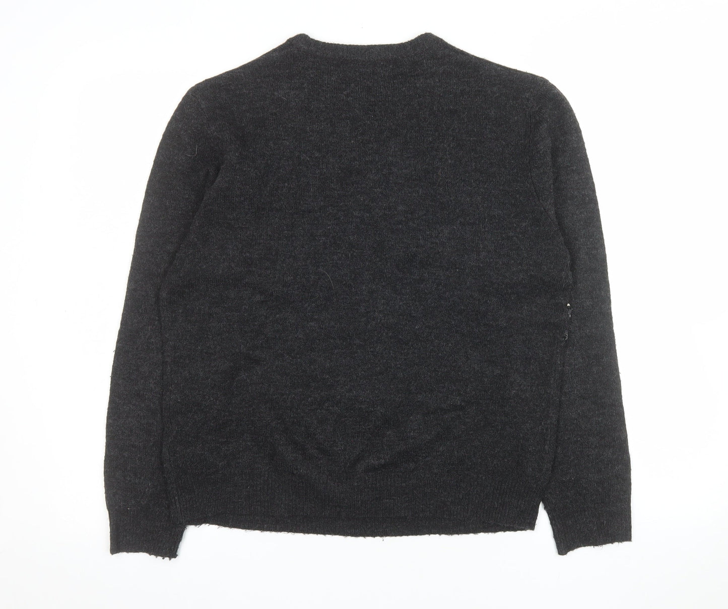 Marks and Spencer Womens Grey Sequin Star Moon Jumper Size M