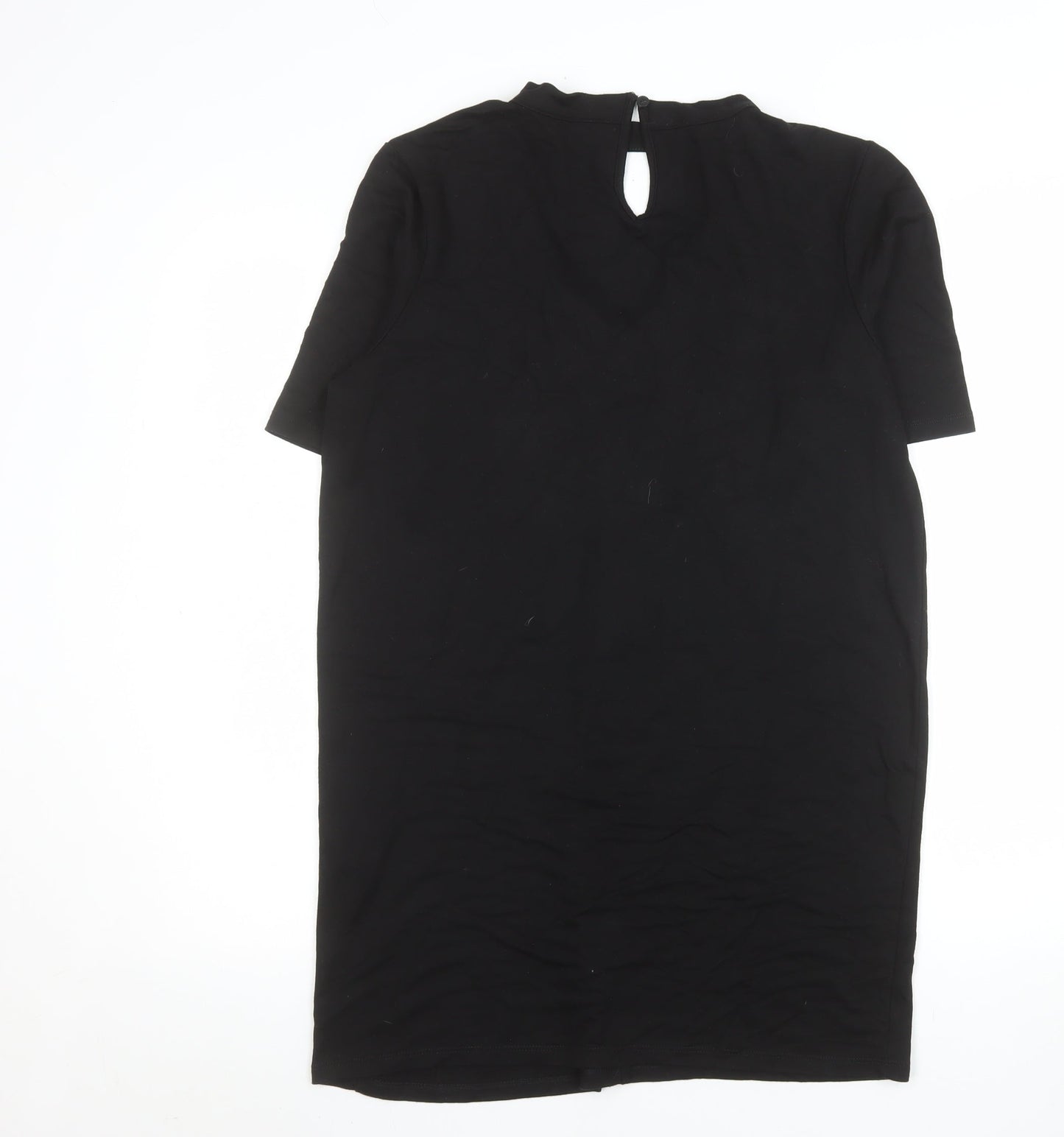 River Island Women's Black Viscose Tunic Blouse Size 12