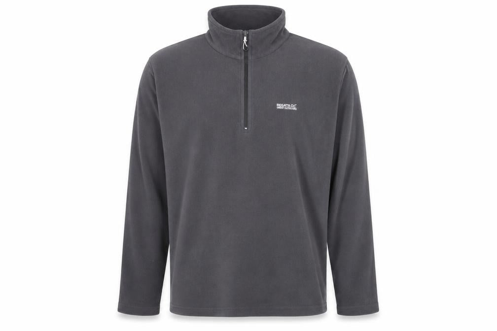 Regatta Men's Grey 2XL Fleece 1/4 Zip Pullover Sweatshirt