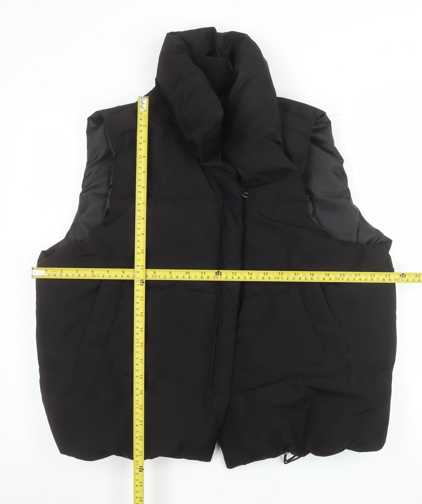 DIANYIGE Womens Black L Puffer Sleeveless Waistcoat