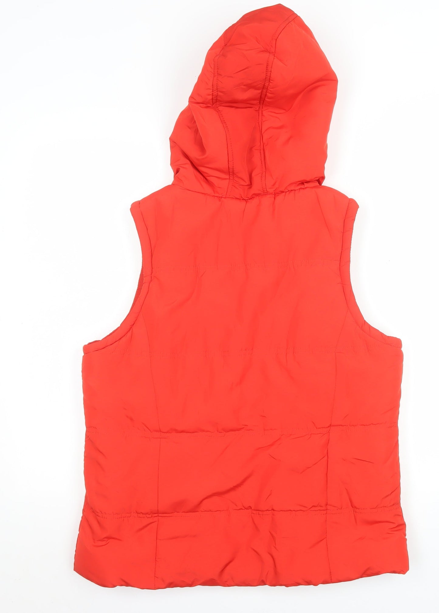 Lee Cooper Women's Red Puffer Hooded Waistcoat Size 16