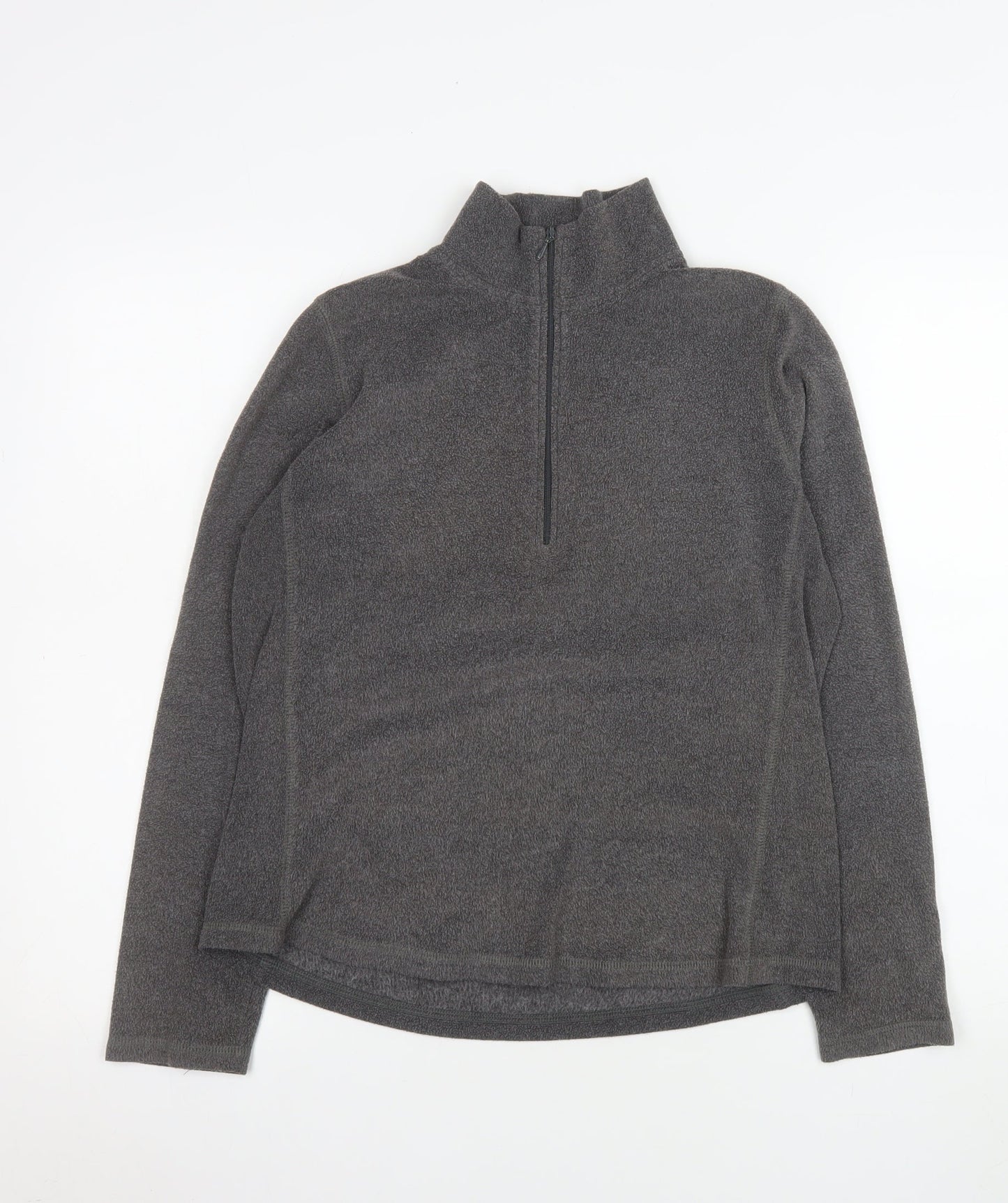 GAP Men's Grey 1/4 Zip Fleece Sweatshirt Medium Classic Fit
