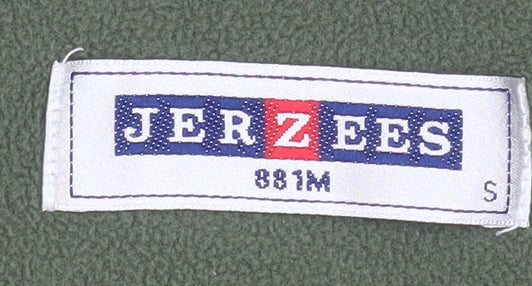 Jerzees Men’s Green Fleece 1/4 Zip Pullover Sweatshirt Size S