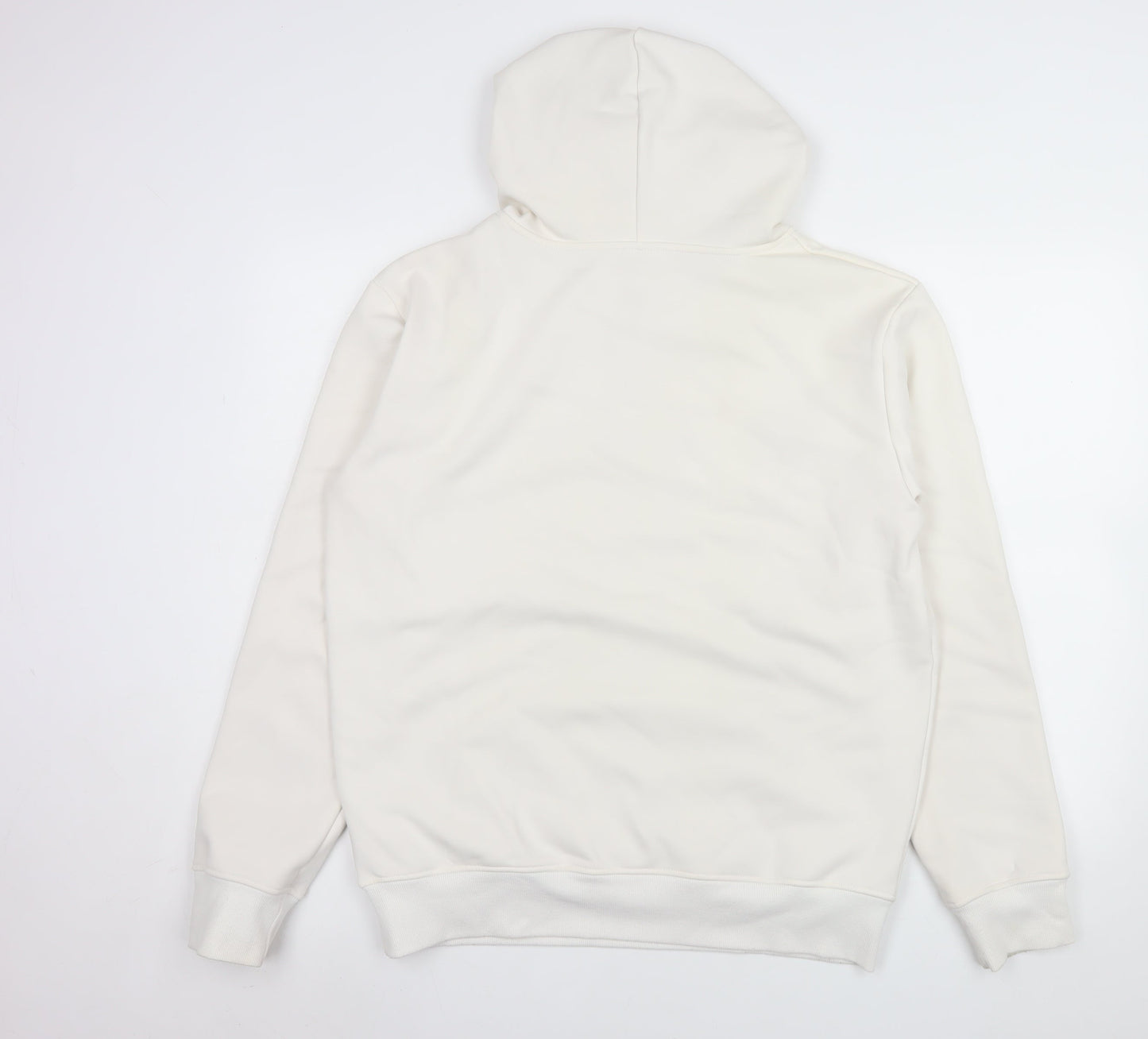 Champion Men White 2XL Pullover Hoodie Fleece Logo Sweatshirt