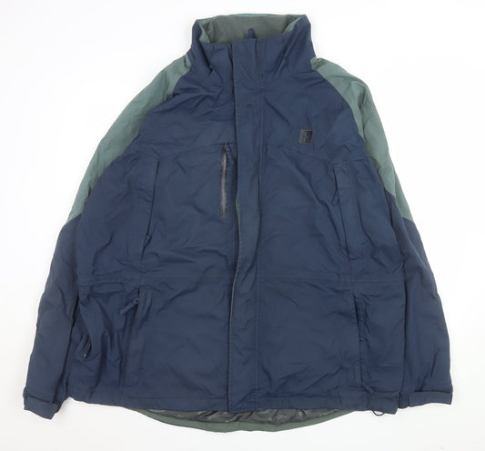 Mountain Warehouse Men's Blue 2XL 3-in-1 Waterproof Hiking Jacket