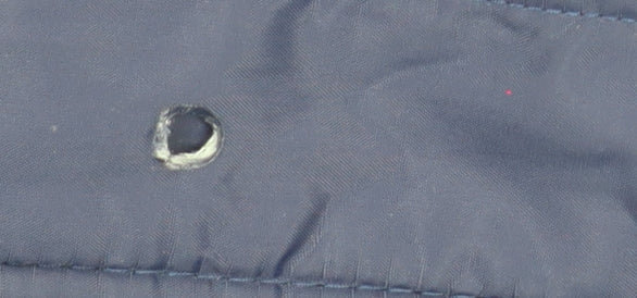 Brave Soul Women's Blue Long Puffer Coat Hooded Size 10