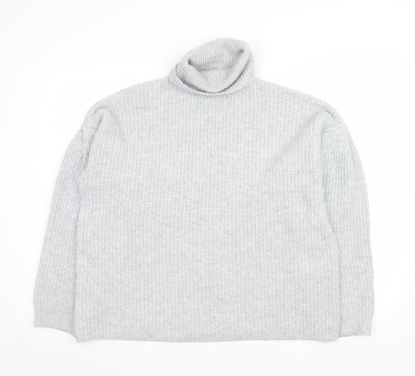 Friends Like These Women's Grey Roll Neck Knit Jumper M