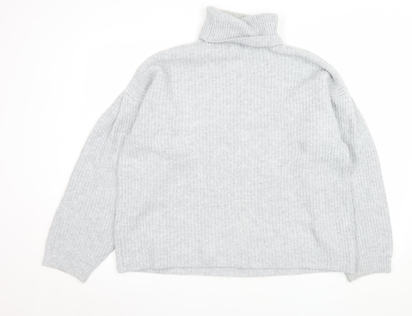 Friends Like These Women's Grey Roll Neck Knit Jumper M