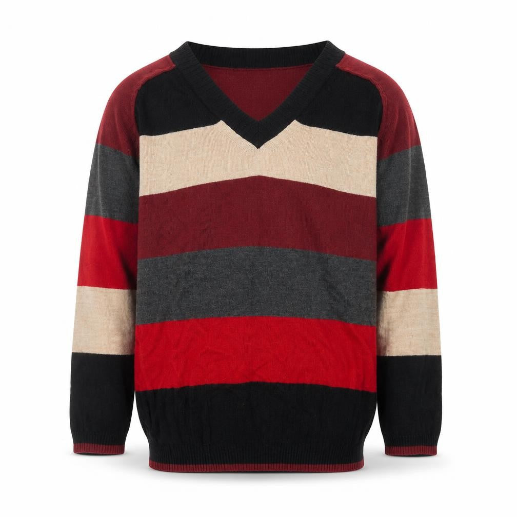 Next Men's Multicoloured Striped V-Neck Jumper Size S