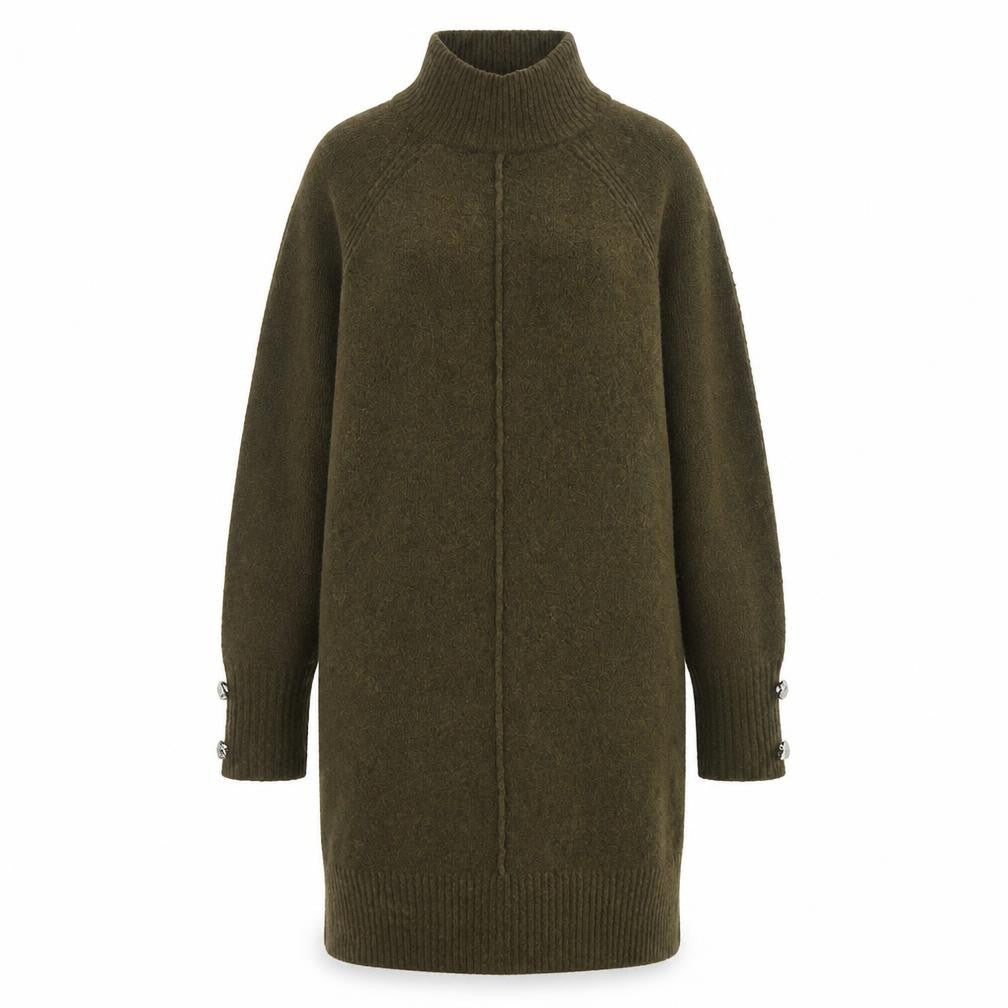 River Island Women’s Green XS Knit Long Sleeve Jumper Dress
