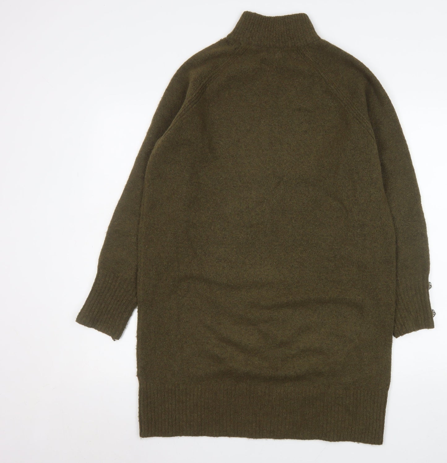 River Island Women’s Green XS Knit Long Sleeve Jumper Dress