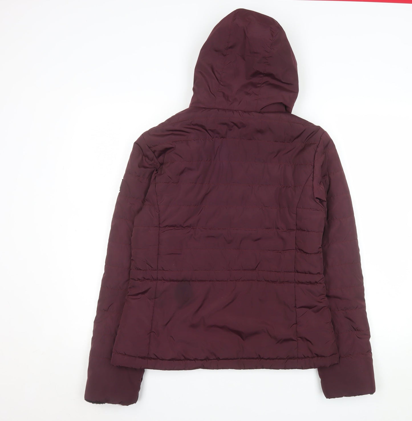 Regatta Women Purple Hooded Puffer Jacket UK 12 Water Resistant