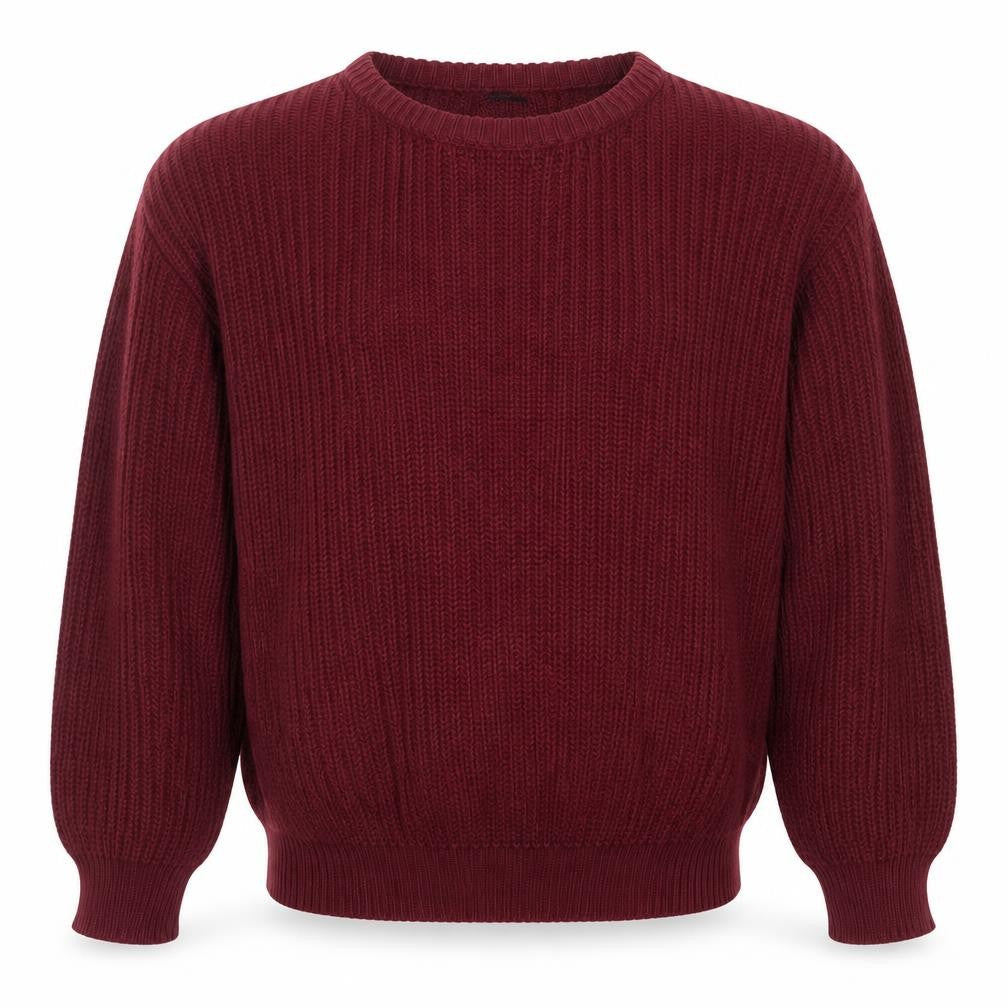 American Apparel Men’s Red Cotton Chunky Knit Jumper M