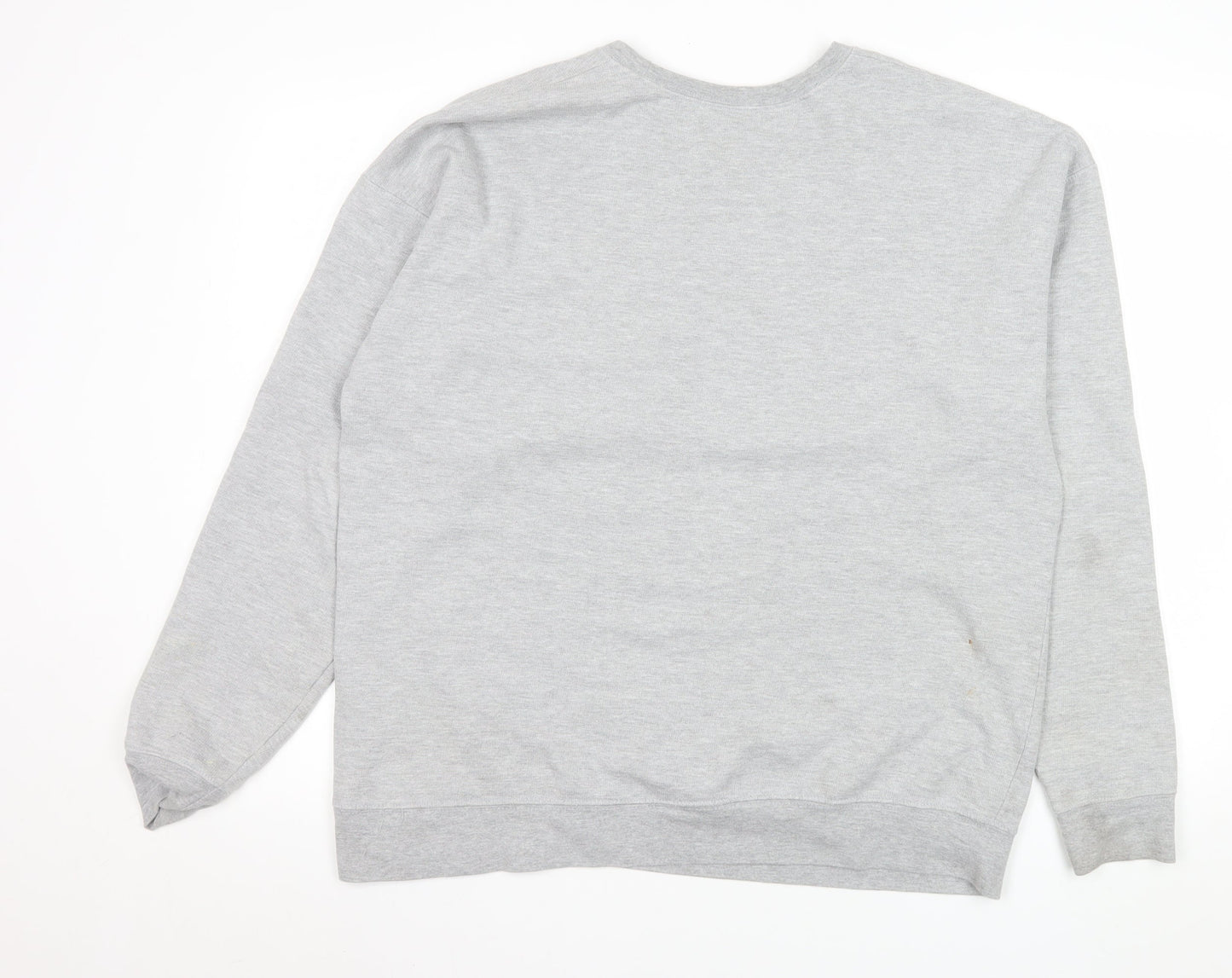 Sesame Street Grey Graphic Print Men's L Crew Neck Pullover Sweatshirt