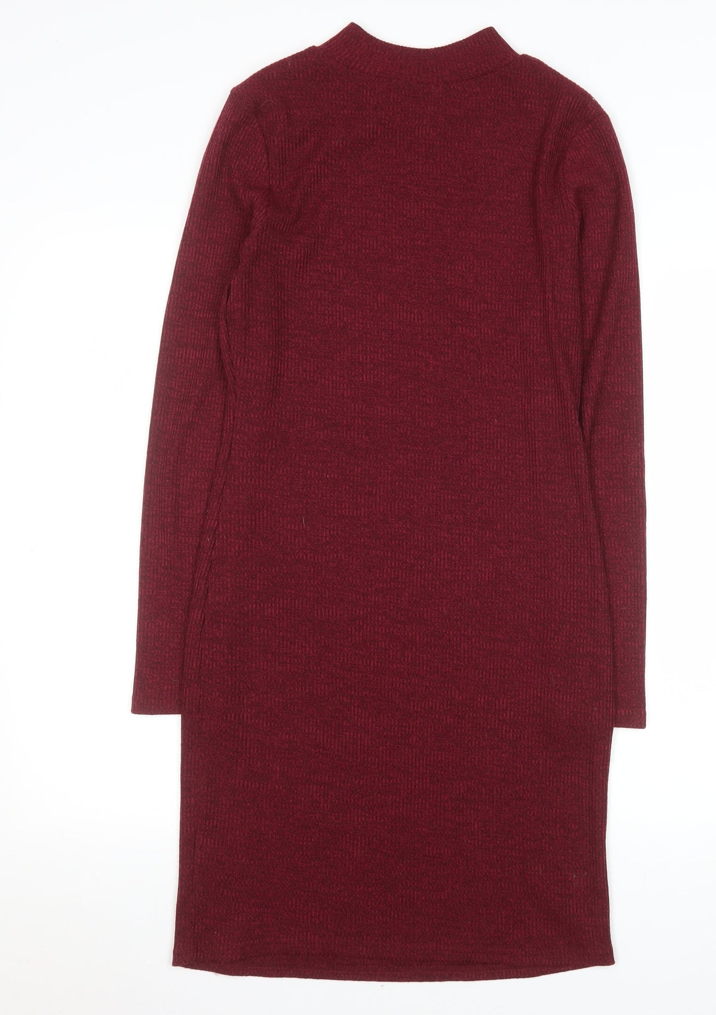 Brave Soul Women Red Bodycon Knit Knee Length Dress Size S