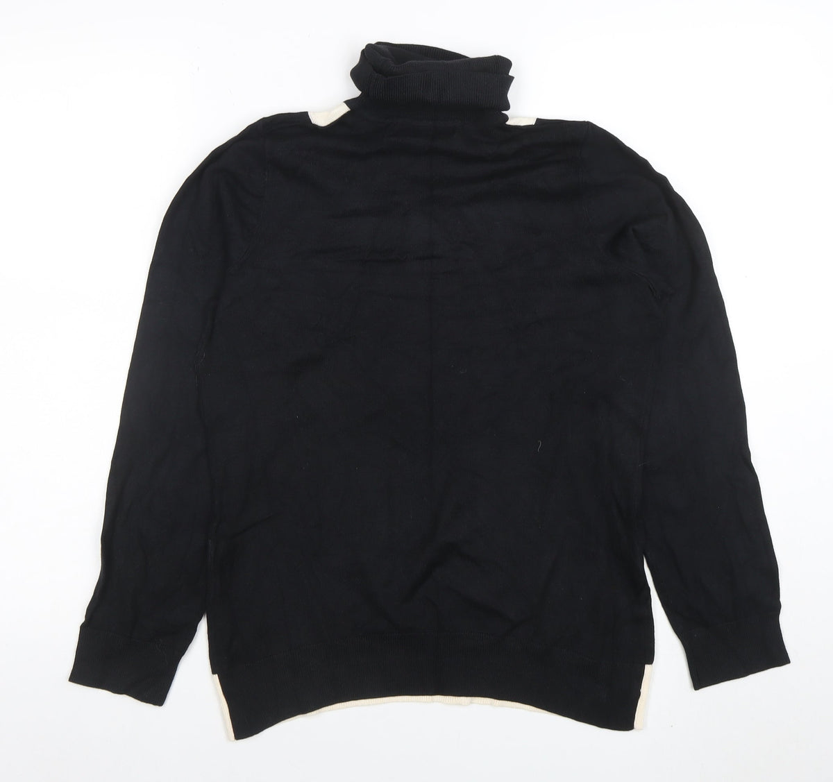 John Lewis Women Black Roll Neck Jumper Size 14