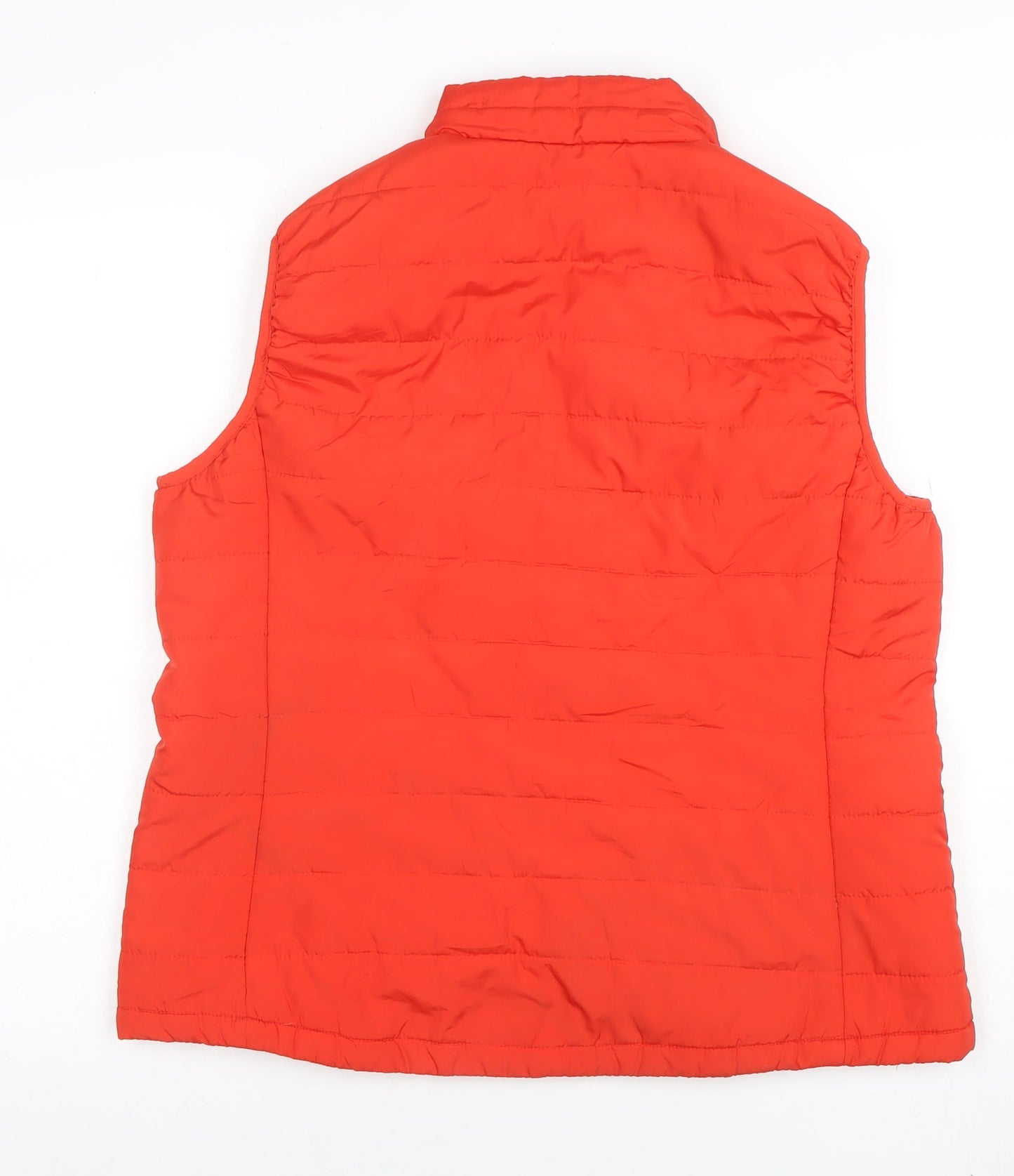 Marks & Spencer Women Red Size 14 Quilted Puffer Waistcoat