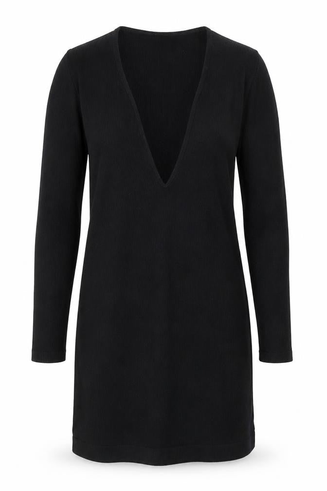 Urban Outfitters Women's Black Knit Bodycon Dress Size L