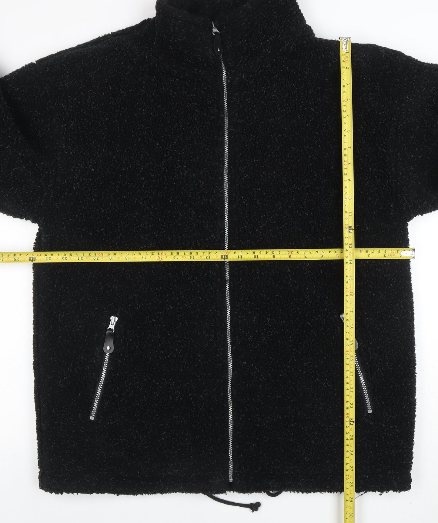 Country Trader Men's Black Fleece Lined Full Zip Jacket Size L