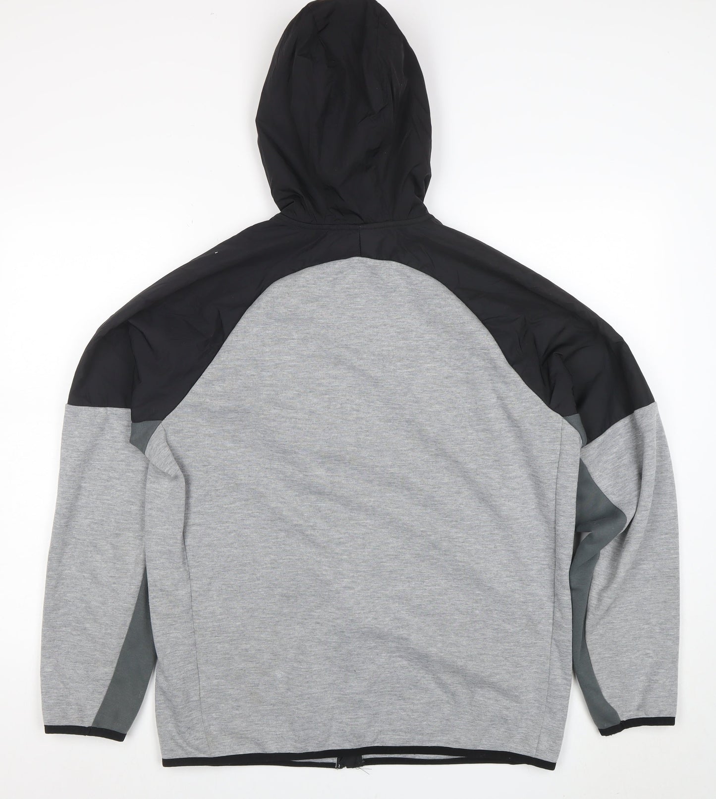 U.S. Athletic Men’s Grey Hooded Full Zip Sports Jacket Size L
