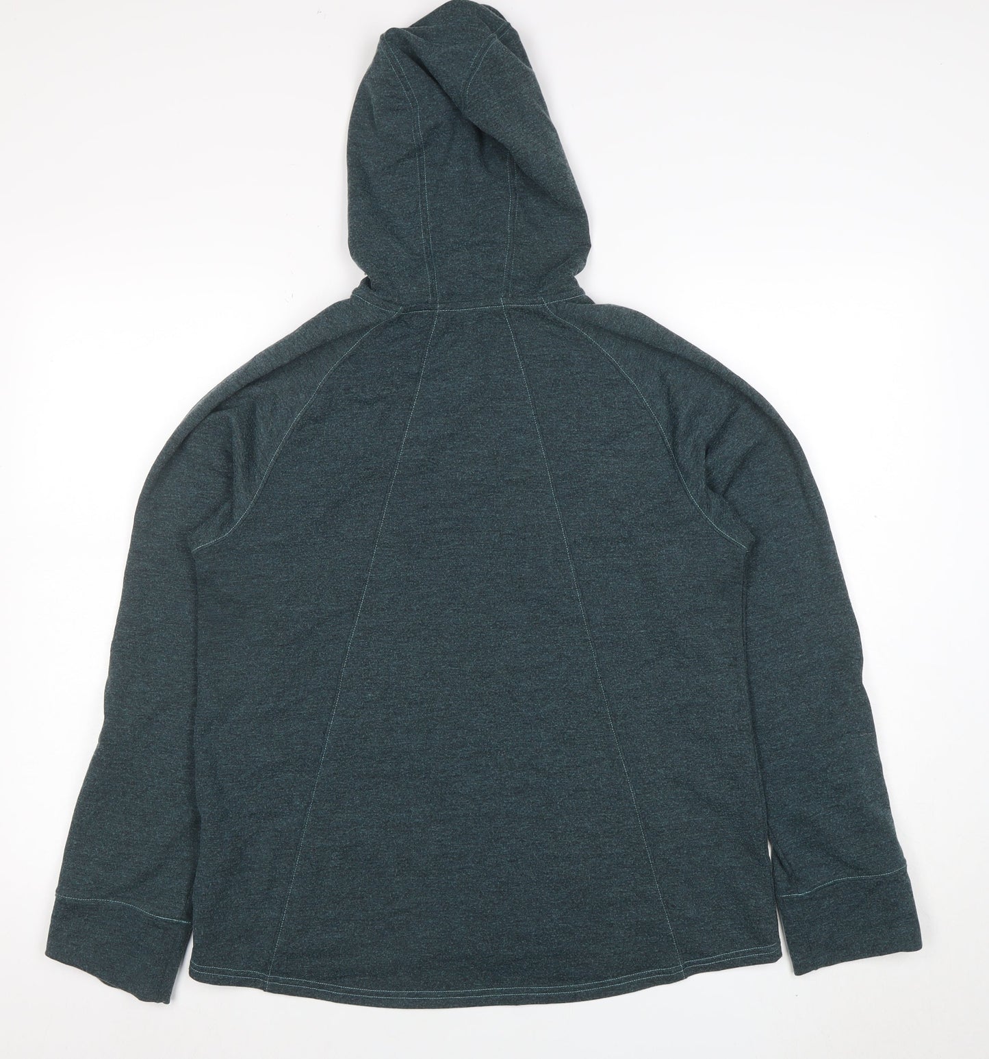 The North Face Womens Blue Full Zip Hoodie Size M Hooded Fleece