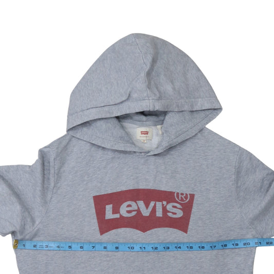 Levi's Men's Grey Logo Pullover Hoodie Size M Regular Fit