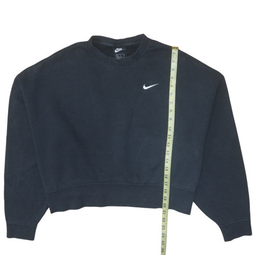 Nike Women's Black Small Pullover Crew Neck Sweatshirt
