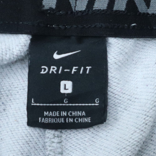Nike Men's Grey Dri-FIT Regular Fit Jogger Trousers L