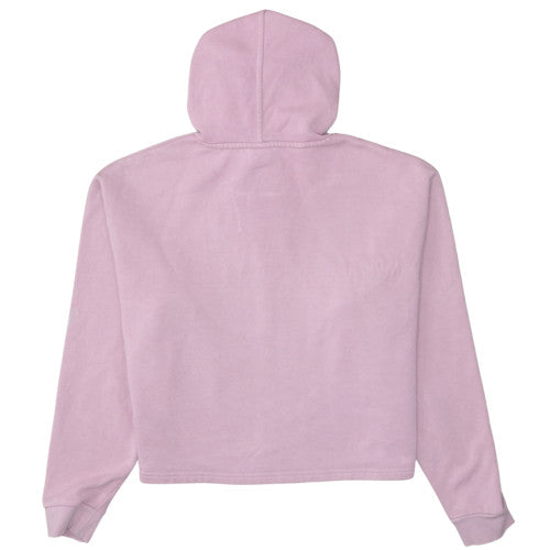 Puma Women Pink Hooded Pullover Sweatshirt Size L Logo Print
