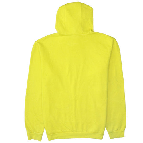 Adidas Men's Yellow Pullover Hoodie M Regular Fit Sports Fleece
