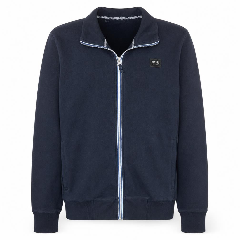 Diesel Men's Black Full Zip Fleece Sweatshirt Size S