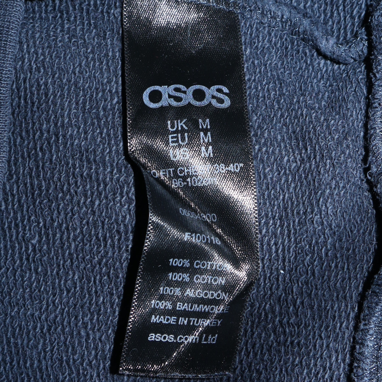 ASOS Men’s Blue Apollo 11 Crew Neck Cotton Sweatshirt Size M