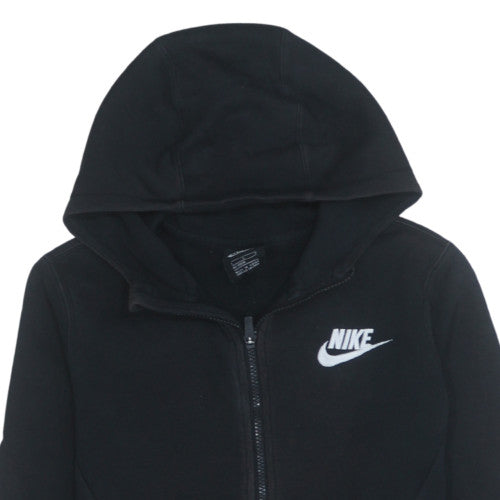 Nike Boys Black Full Zip Hoodie L 147-158cm Cotton Blend