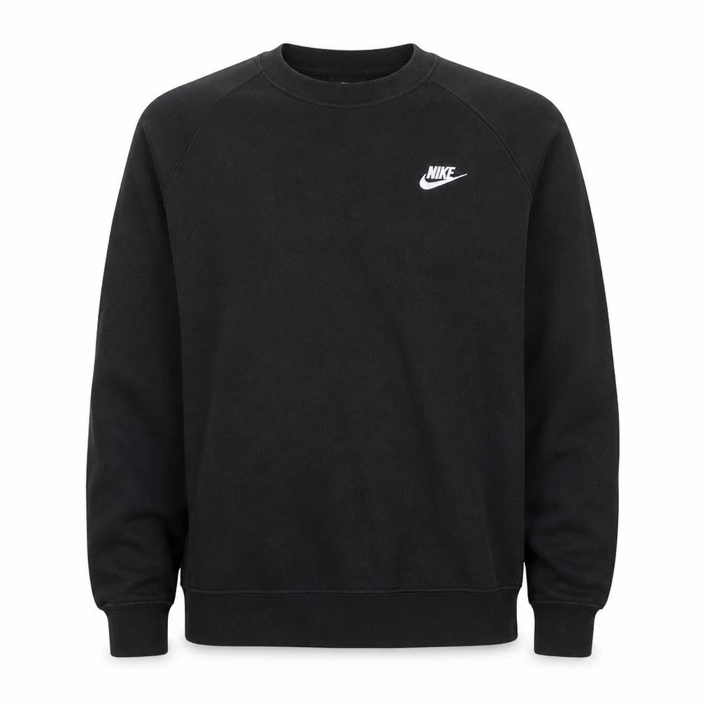 Nike Men's Black Crew Neck Pullover Sweatshirt M Regular Fit