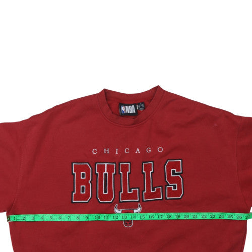 Primark NBA Chicago Bulls Red Sweatshirt Women M Regular Fit Crew Neck