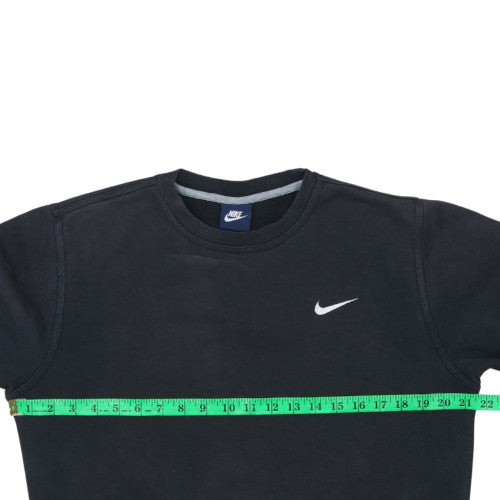 Nike Men's Black Crew Neck Pullover Sweatshirt M Regular Fit