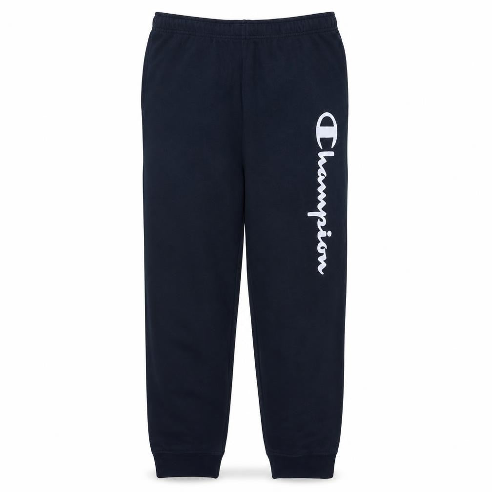 Champion Men's Black Fleece Sweatpants M Regular Fit Logo Athletic Trousers