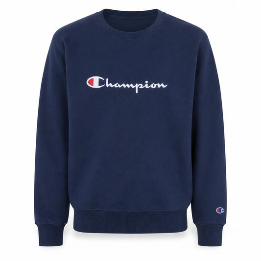 Champion Men's Blue Pullover Sweatshirt M Crew Neck Fleece