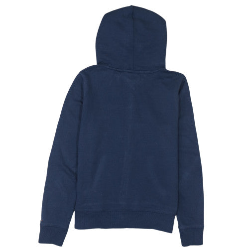Tommy Jeans Mens Navy Full Zip Hoodie M Hooded Cotton Blend